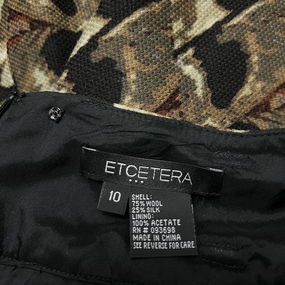 Etcetera size 10 skirt wool/silk excellent condition with gorgeous leather belt - Picture 6 of 6